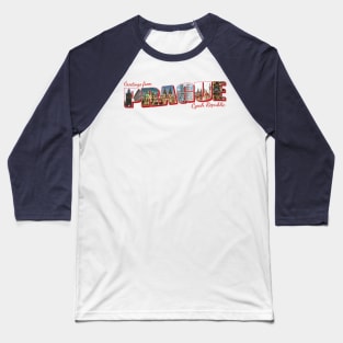 Greetings from Prague in Czech Republic Vintage style retro souvenir Baseball T-Shirt